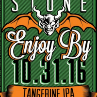 Stone Enjoy By 10-31-16 Tangerine IPA label