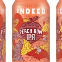 Indeed Peach Bum IPA cans BeerPulse II
