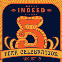 Indeed 5 Year Celebration poster BeerPulse