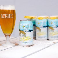 Rogue Yellow Snow Pilsner cans BeerPulse