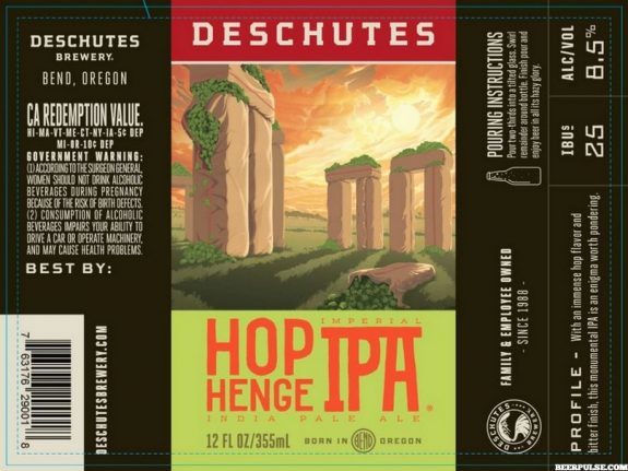 Deschutes Hop Henge Imperial IPA BeerPulse