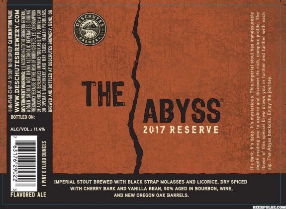 Deschutes The Abyss 2017 BeerPulse label