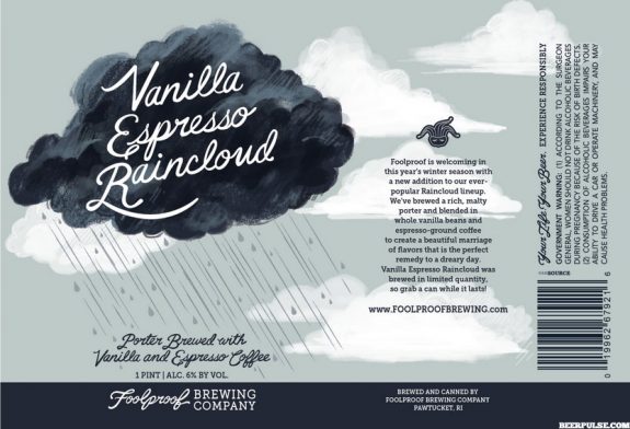 Foolproof Brewing Vanilla Espresso Raincloud label