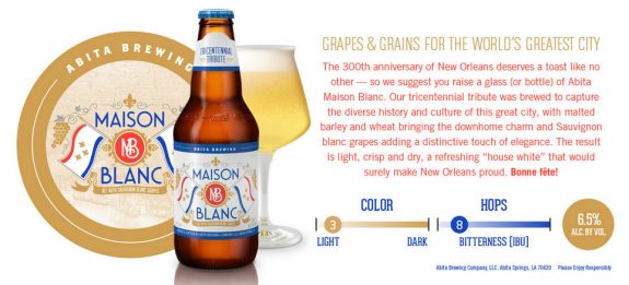 Abita Maison Blanc bottle BeerPulse