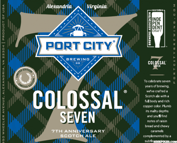 Port City Colossal Seven label BeerPulse