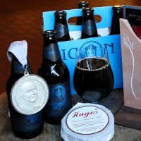 Saint Arnold Icon Blue Chocolate Milk Stout bottles BeerPulse