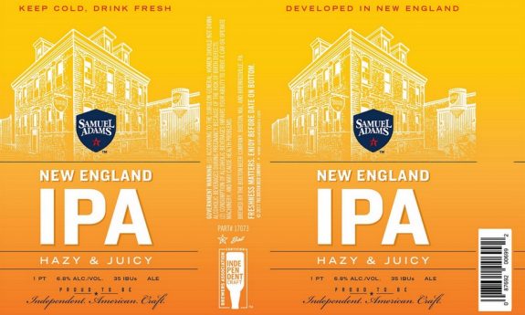 Samuel Adams New England IPA label BeerPulse