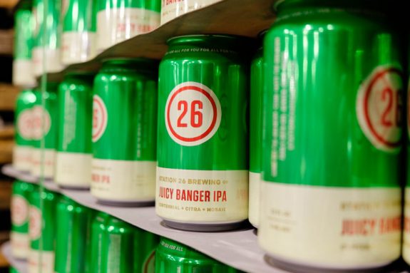 Station 26 Juicy Banger IPA cans BeerPulse