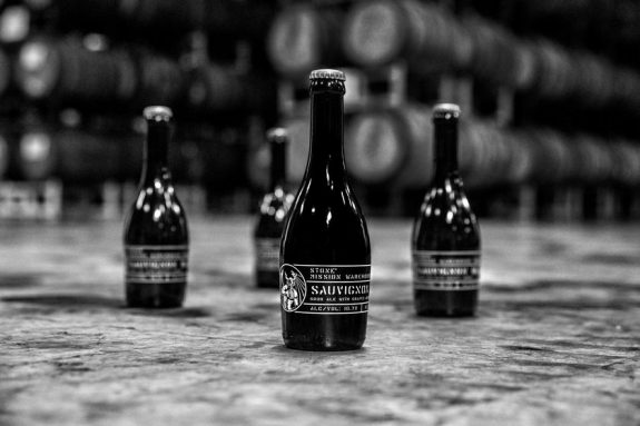 Stone Mission Warehouse Sauvignon Sour Ale bottle BeerPulse