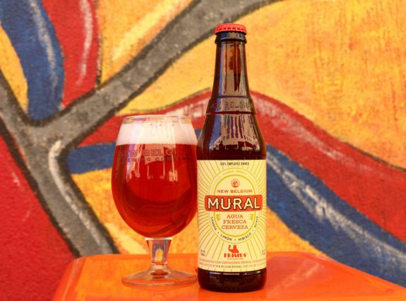 New Belgium Mural Agua Fresca Cerveza bottle BeerPulse