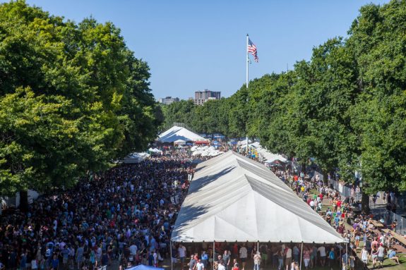 Oregon Brewers Festival overview landscape