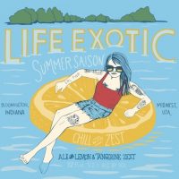 Upland Life Exotic Summer Saison label BeerPulse