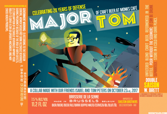 De La Senne Major Tom collab Monk's Cafe BeerPulse