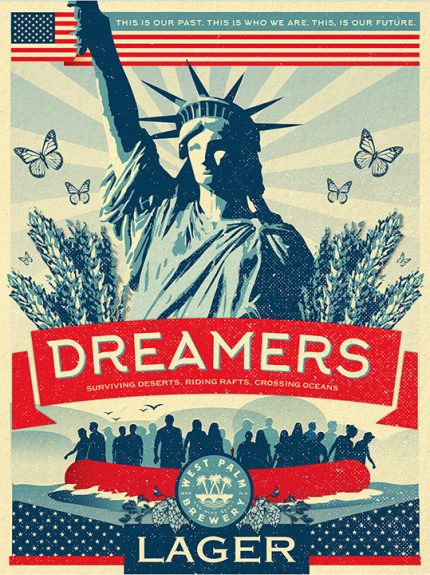 The Dreamers Lager Label West Palm Beach Brewery and Wine Vault