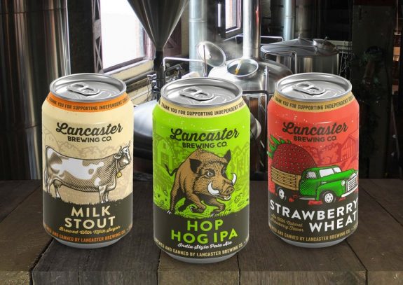 Lancaster Brewing cans BeerPulse