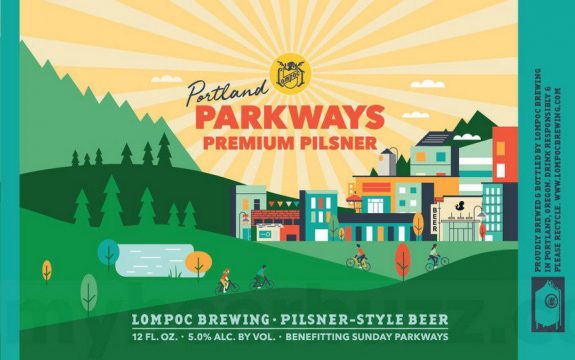 Lompoc Portland Parkways Pilsner label BeerPulse