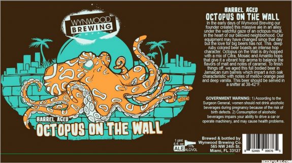 Wynwood Barrel Aged Octopus on the Wall label BeerPulse